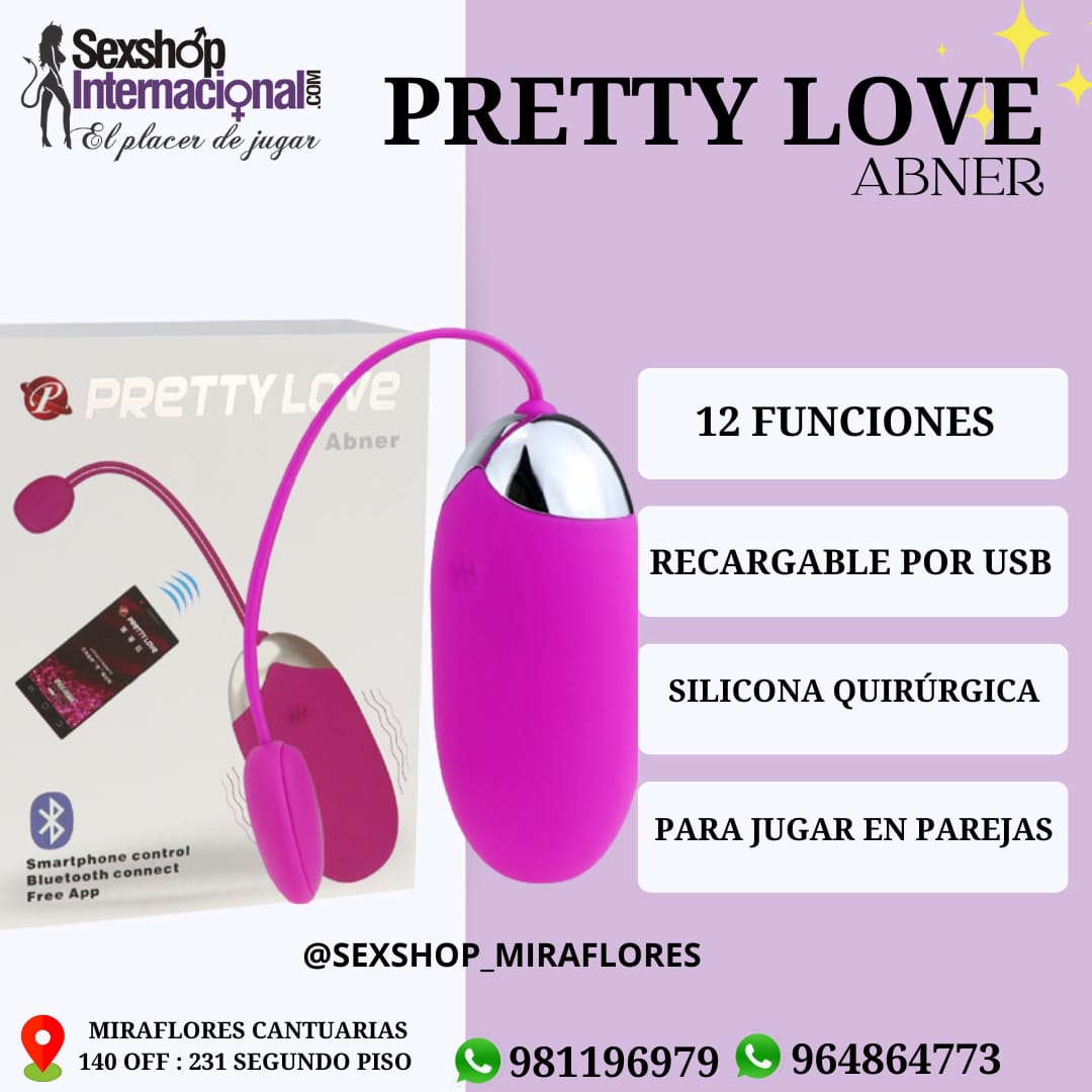 BALA VIBRADORA-PRETTY LOVE ABNER-DE APLICACION-SEXSHOP LIMA 971890151